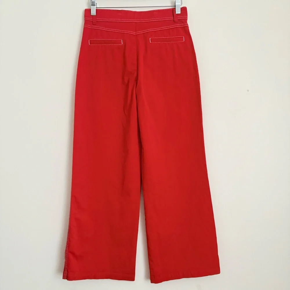 Zara Trf Collection Wide Leg Cropped Streetwear Casual Sz S